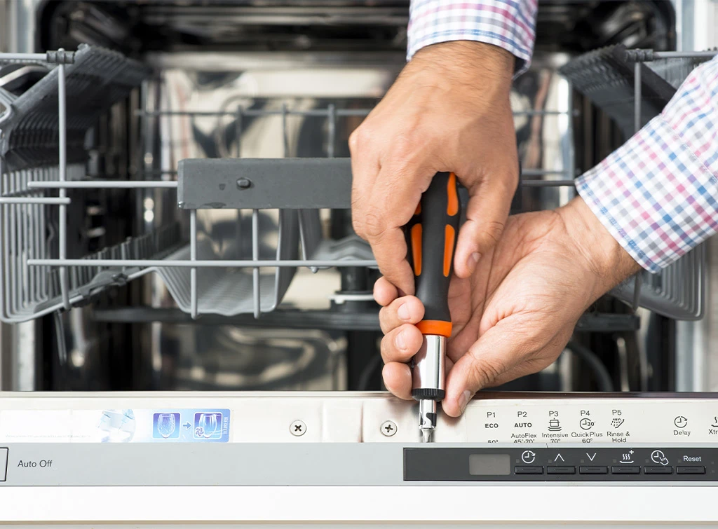 Skilled dishwasher repair technician