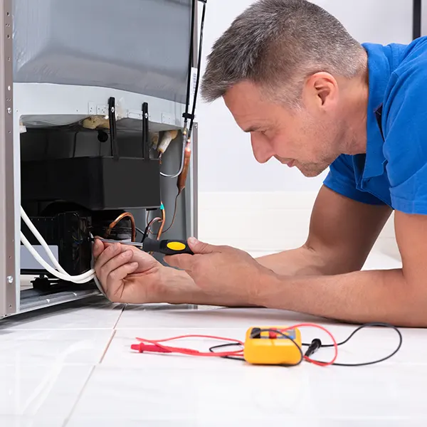 Fridge repair technician